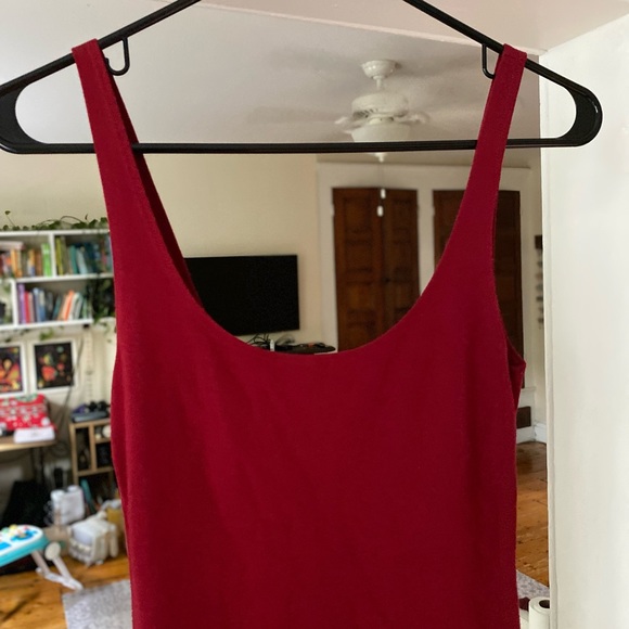 Little red basic dress - Picture 4 of 6